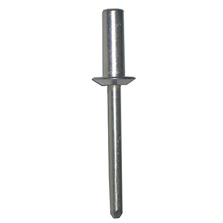Stanley Engineered Fastening Blind Rivet, Dome Head, 0.1875 in Dia., 0.47 in L, Aluminum Body, 1000 PK AD64AH